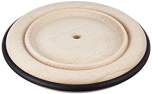 Holzad mit Gummireifen, 120mm Ø x 14mm, 6mm Bohrung, 4 Stück im Beutel