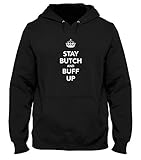 No se puede devolver Speed Shirt Sudadera con Capucha Negra TKC1255 Keep Calm and Buff UP Negro L