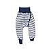 Iobio 100% organic cotton pants nappy free Elimination communication (3-6 mo, White-Dark blue)