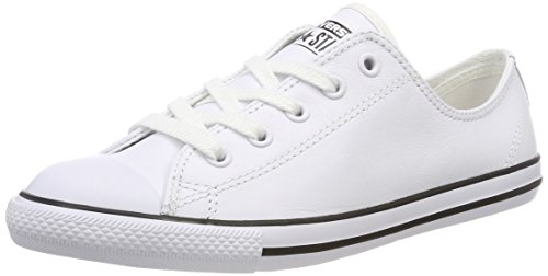 Converse Dainty Leath Ox, Baskets Basses Femme