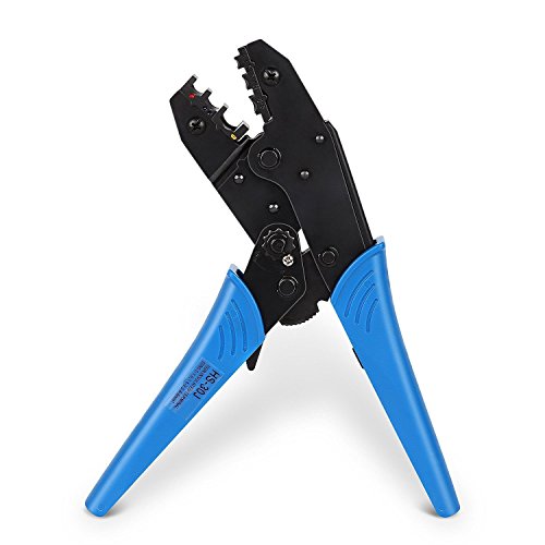 Amzdeal Crimpzange mit 5 wechselbaren Einsatzbacken inkl. Praktische Tasche und Kreutzschlitz Schraubendreher - 2