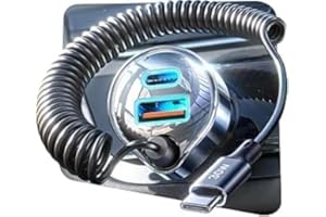 LISEN Caricabatteria da Auto Ricarica Rapida 65W+30W USB C Cavo Accendisigari da Auto Tipo C PD&QC 3.0 Adattatore Caricabatteria da Auto per iPhone 16 15 14 Pro MAX, Galaxy S24 S23 Xiaomi, iPad