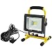 Produktbild Ustellar 2400LM 30W LED Baustrahler ( Ersetzt 200W), IP65 Wasserdicht LED Fluter Werkstattlampen Strahler Flutlichtstrahler, Flutlicht Scheinwerfer mit 5M Netzkabel, Außenstrahler Für Arbeiten, Autoreparatur Camping , 6000K Kaltweiß