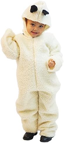 Nativity-Christmas-Winter-Farm FLUFFY SHEEP ALL IN ONE Child’s Fancy Dress Costume – All Ages (3-4 years)