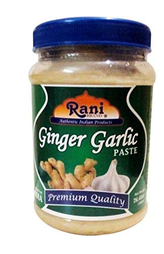 Asian Kitchen Ginger Garlic Cooking Paste 26.5oz (750g) Glass Jar ~ Vegan | Gluten Free | Non-GMO | No Colors | Indian Origin