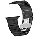 Produktbild Originality Rose Armband für Apple Watch 42mm Keramik, iWatch Series 3 Series 2 Series 1 Uhrenarmband Smart Watch Armbänder Keramik Band mit Edelstahlschließe für Apple Watch 42mm Schwarz