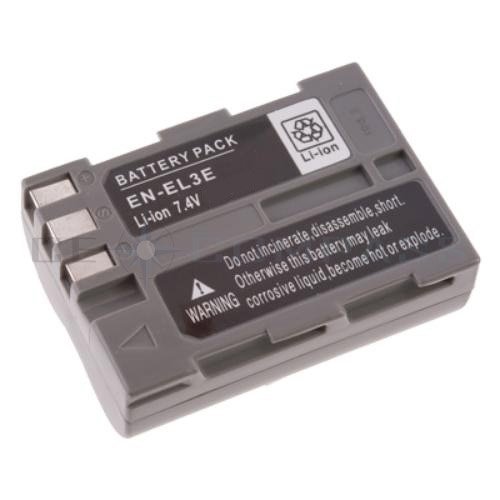 Batterie haute performance 1800 mah avec info chip pour Nikon D50  D70  D70s  D80  D90  D100  D200  D300  D300s D700 - similaire    EN-EL3e Accu Battery