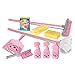 Produktbild Kinder Putzset Little Hetty Reinigungsset Wischmop Kinderputzset Bodenwischer Kehrset Besen Kehrblech Henry Haushaltsgerät Haushalt Reinigung für Kinder Küche Spielhaus Spielzeug Set Pink ab 3 Jahren