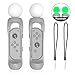 Price comparison product image Aolvo Drumstick Work with Nintendo Switch Joy-Con Controllers, Drumstick with Smart Flash for Taiko No Tatsujin Switch, Fit Somatosensory Games Like Taiko Drum Master Games Aces, Twin Pack