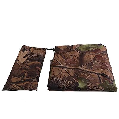 Alomejor Tente Bâche Étanche Armée Portable Camo Camping Couvercle Abri Couverture Randonnée Pluie Mouche Tente avec Sac De Transport pour Camping Randonnée en Plein Air Voyage(3 * 2.9m)