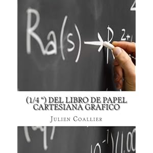 (1/4 ") Del Libro de Papel Cartesiana Grafico: 400 paginas (200 hojas), 8,5 x 11