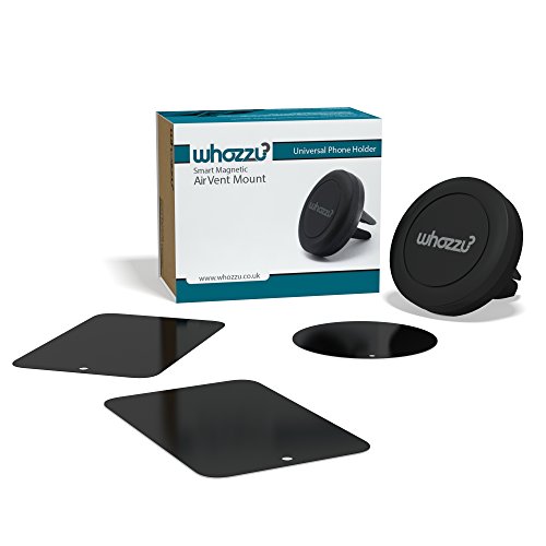 Phone-Holder-Magnetic-Car-Mount-for-Air-Vent-Moneyback-Guarantee-works-with-all-Mobile-Phones-Iphone-6-6-plus-5-5s-5c-4-4s-Samsung-Galaxy-S6-S5-S4-Note-4-3-and-all-Other-Smartphones-GPS-Devices-Whozzu