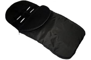 FOOTMUFF THELITTLES24 Universal FOOTMUFF Baby Cosy Toes Fit All Pushchair Buggy Car Seat Plain Colour_Black