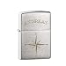 Produktbild Original Zippo Benzinfeuerzeug mit Gravur – „Kompass“ – Personalisiert mit [Namen] – silbernes Feuerzeug in schwarzer Zippobox - unbefüllt – Geschenk-Idee zum Geburtstag – 3,5 x 5,5 x 1,2 cm