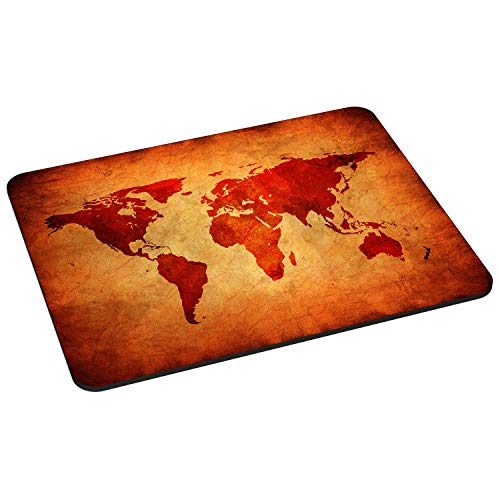 PEDEA GmbH 67007026 - Alfombrilla de ratón con diseño brown global map
