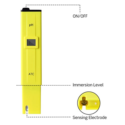 TopElek Digital PH Meter Messgerät & TDS Meter Set, 3-in-1 Wasserqualität Prüfgerät TDS und Temperaturmessgerät + Digital PH Meter Hohe Genauigkeit PH Pen Tester mit ATC Für Aquarien, Schwimmbäder - 5
