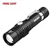 Produktbild Mitlfuny Taktische Polizei 5000LM Zoom XM-L T6 LED 5 Modi, hohes Lumen, skalierbar, wasserabweisend, Handleuchten - ideal für Camping, Wandern und Spaziergang mit Hunde (A)