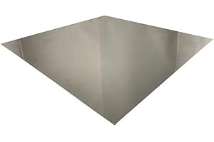 HLS-TACTICAL Edelstahlblech 2 mm V2A Blech K240 geschliffen 1.4301 Zuschnitte Edelstahlplatte Wunschmaß möglich (800mm x 600mm)