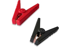 ZHENGZHIXINGNIU 2 PCS 100A Heavy Duty Pure Copper Crocodile Clamps Alligator Clips Car Booster Cable Clips Car Battery Alligator Clips for Cars Trucks Ships
