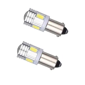 Bikers World 6 Led Smd White Bikes Parking Light Bulb Pilot Lamp Bulbs for Royal Enfield Bullet Motorcycle