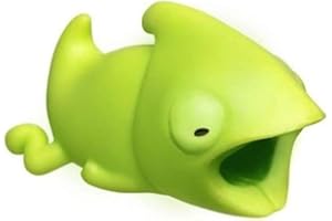 UCABLES 2 Unidades Protector de Cable - Para Cables Lightning iPhone y Macbook, Tipo C, Micro USB, Ethernet, Cargador, Auriculares, Ratón, Teclado - Hecho en Silicona - Universal - Camaleón