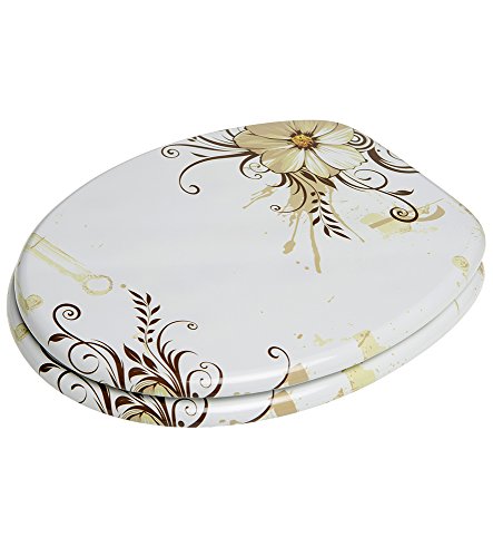 Sanilo WC Sitz mit Absenkautomatik Flower | hochwertige Oberfläche | einfache Montage | stabile Scharniere A329859 - 2