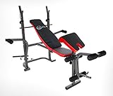 CrystalTec Adjustable All in One Dumbbell Barbell Weight Bench Folding with Butterfly/Preacher Curl/Flat/Incline