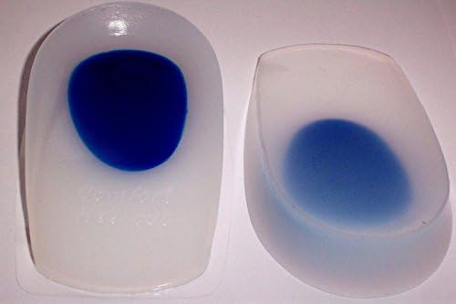 1 Pair FootTrek™ Comfort Gel Blue Dot Heel Cups - Plantar Fasciitis/Heel pain (Mens UK Size 7-12)