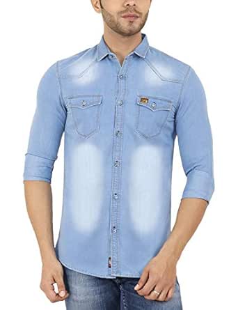 color shirt with light blue jeans