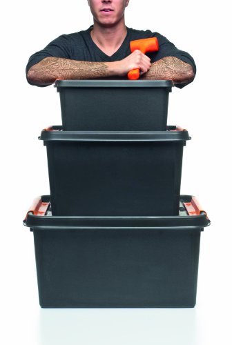 Orthex 3191269 Smart Store PRO 15 Clipbox, PP, schwarz, 40 x 30 x 19 cm - 5