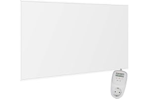 VIESTA® F780 Infrarot Wandheizung 780W mit TH12 Thermostat – flaches Carbon Crystal Heizpaneel – elektrische Infrarotheizung zur Wandmontage, ideal für Wohnräume & Badezimmer