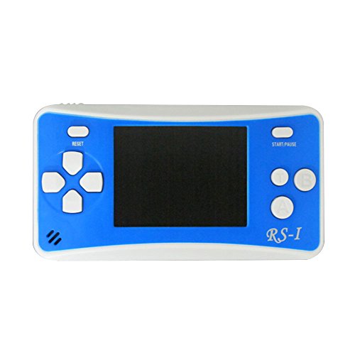 Preisvergleich Produktbild Kinderhandspielkonsole Retro Videospiel-Spieler-bewegliches Säulengang-Spiel-System mit 2.5 "Farbe TFT-Schirm 8 Bit 152 Klassische Spiele (blau)