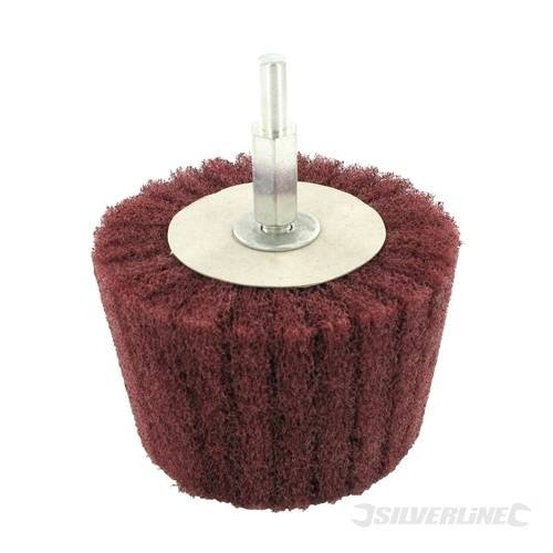 Silverline 262181 Zylinderförmiger Schleifmopp 75 mm, 240er-Körnung