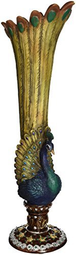 Preisvergleich Produktbild Design Toscano Peacock Bud Vase by Design Toscano