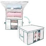 Protege tus objetos almacenados - Estas bolsas de almacenamiento al vacío son herméticas e impermeables y protegerán tu ropa de la humedad, los insectos, el polvo y los malos olores durante mucho tiempo.