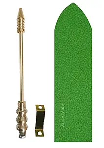 EncoreAuto Golden Car Flag Rod Light with Bracket and Cover (Light Green) for All Car Models/Judgement Rod/Corner Rod