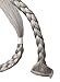 MULTI-USE EXTRA LONG PLAITED (22" 56cM) THIN CLIP-IN HAIR BRAID! (Silver Grey Mix)