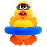 Divertido Chicco- Patito Juguete de baño, Color Amarillo, 6m+ (00000032000000)