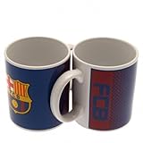 Con capacidad para 250 Ml Mercury Taza Mug Diseño F.C. Barcelona, Cerámica, Azul Marino, 8.0x8.0x9.0 cm