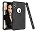 Produktbild Shinyzone iPhone XS Max 6.5 inch Hülle,Hybrid 3 in 1 Kombination Silikon Innen Hartplastik Schutzhülle mit Schwarz Stilvolle Farbe für iPhone XS Max 6.5 inch