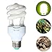 Produktbild Soldmore7 UVB Lampe Schildkröte für Reptilien 5,0 10,0 UVB 13 W Kompakte Lampe Schildkröte Terrarienlampe 110-240 V für Amphibien Schildkröte Eidechse Sukkulenten Pflanzen, Wie abgebildet, 5.0