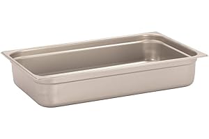 Pentole Agnelli COIXGNP11100 Bacinella Gastronorm 1/1, Acciaio Inossidabile, Argento, 53 x 32.5 x 10 cm