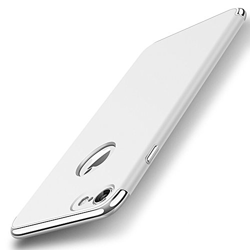 WYBAN Ultra delgado y ligero superficie lisa Funda Case Cover PC protecci  n  3 en 1 a prueba de golpes funda para protectora de parachoques trasero Apple iPhone 7plus m  vil   Iphone7plus  Plata 