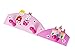 Children's Pink Wooden Triple Coat Hooks Wall Hooks with Prince & Princess Design ideal for Girls Nursery or Bedroom