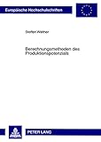 Image de Berechnungsmethoden Des Produktionspotenzials: Darstellung Und Kritik