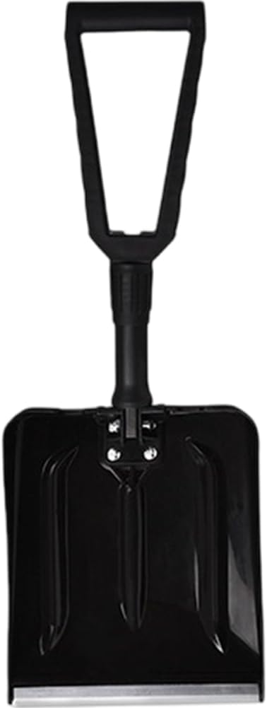 Lpitoy Pala De Nieve Plegable para Coche, Pala De Nieve Pequeña con Plegable, Pala Multifuncional Portátil para Coches, Motos De Nieve, Camping Y Barro
