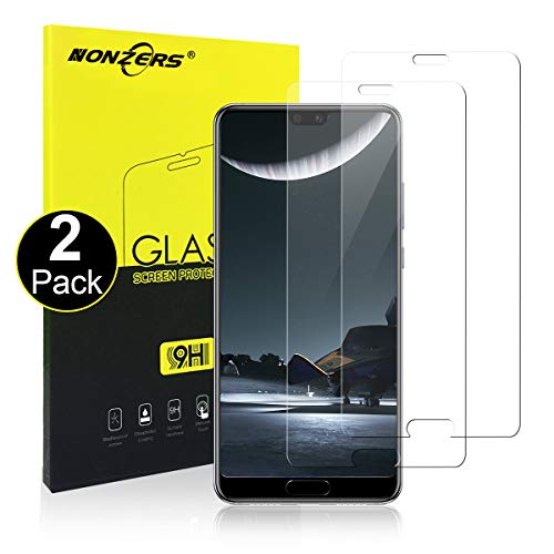 NONZERS [2-Pack] Verre Trempé pour Huawei P20, 2.5D Bords Arrondis Film Protecteur d'Écran en Verre Trempé Tra