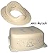 Produktbild 2 tlg. Set: ANTI RUTSCH - Trittschemel & Toilettensitz - " Giraffe - creme " - Sitzverkleinerer - Tritthocker / Kindersitz - Kinderschemel & Kindertritt - groß - ideal als Erhöhung & Sitz - Kinderhocker - auch für Toilettentrainer - für Kinder Mädchen Jungen - Bad Kunststoff - Trittbank - Tiere / Giraffen Zoo