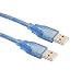 Produktbild Wokee 0,3 Meter USB 2.0 männlichen Stecker auf Stecker Kupferkabel Kabel Festplatte Datenkabel zu männlichen Verlängerung Datenkabel Kabel Kompatibel mit Festplatte