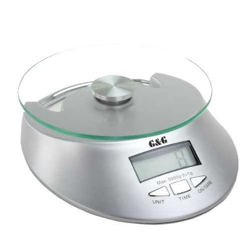 G&G KE-Silber 5kg/1g Kchenwaage Briefwaage Tischwaage Digitalwaage Scale G&G KE-Silber 5kg/1g Kchenwaage Briefwaage Tischwaage Digitalwaage Scale
